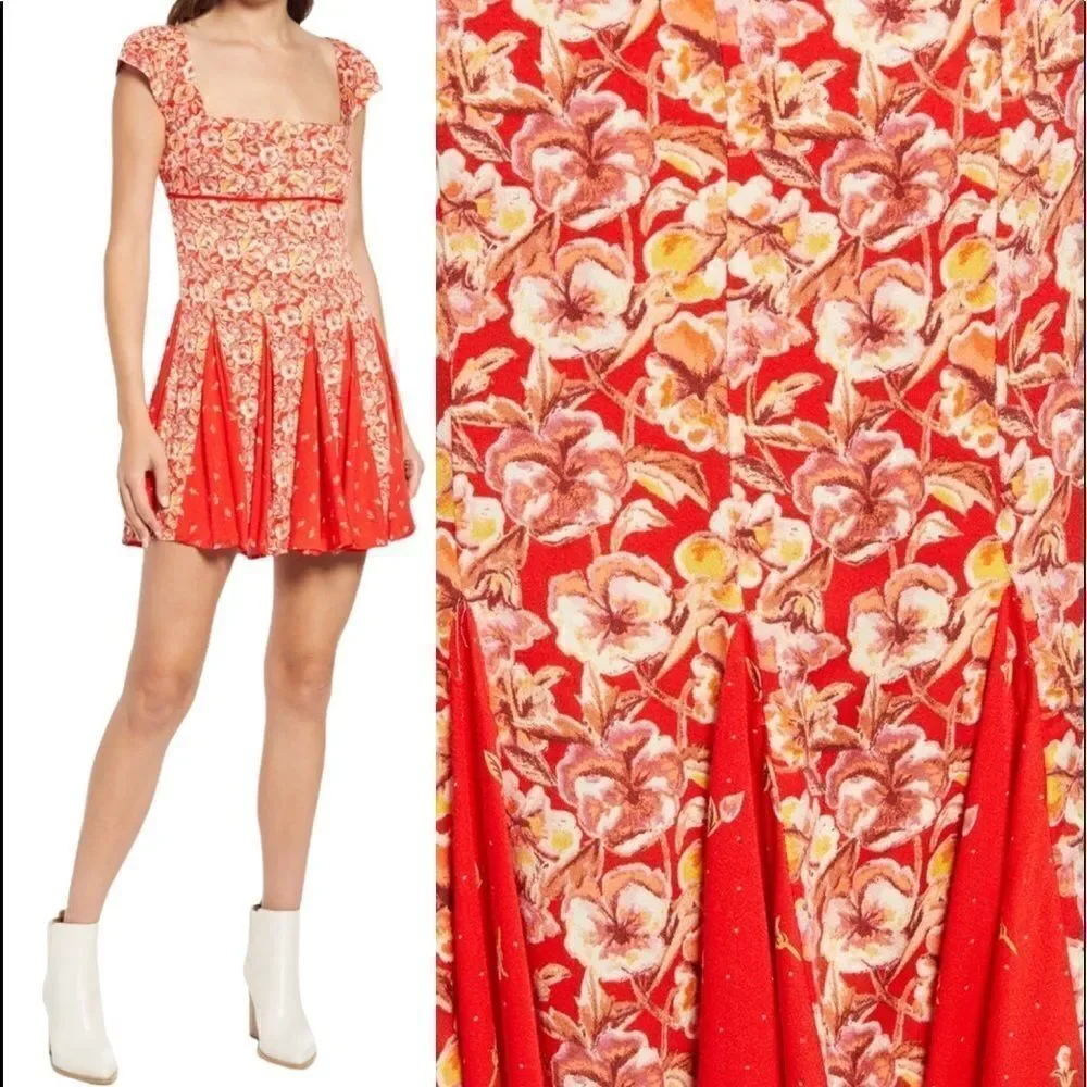 Free People Ponderosa Mini Dress in the Size Large
